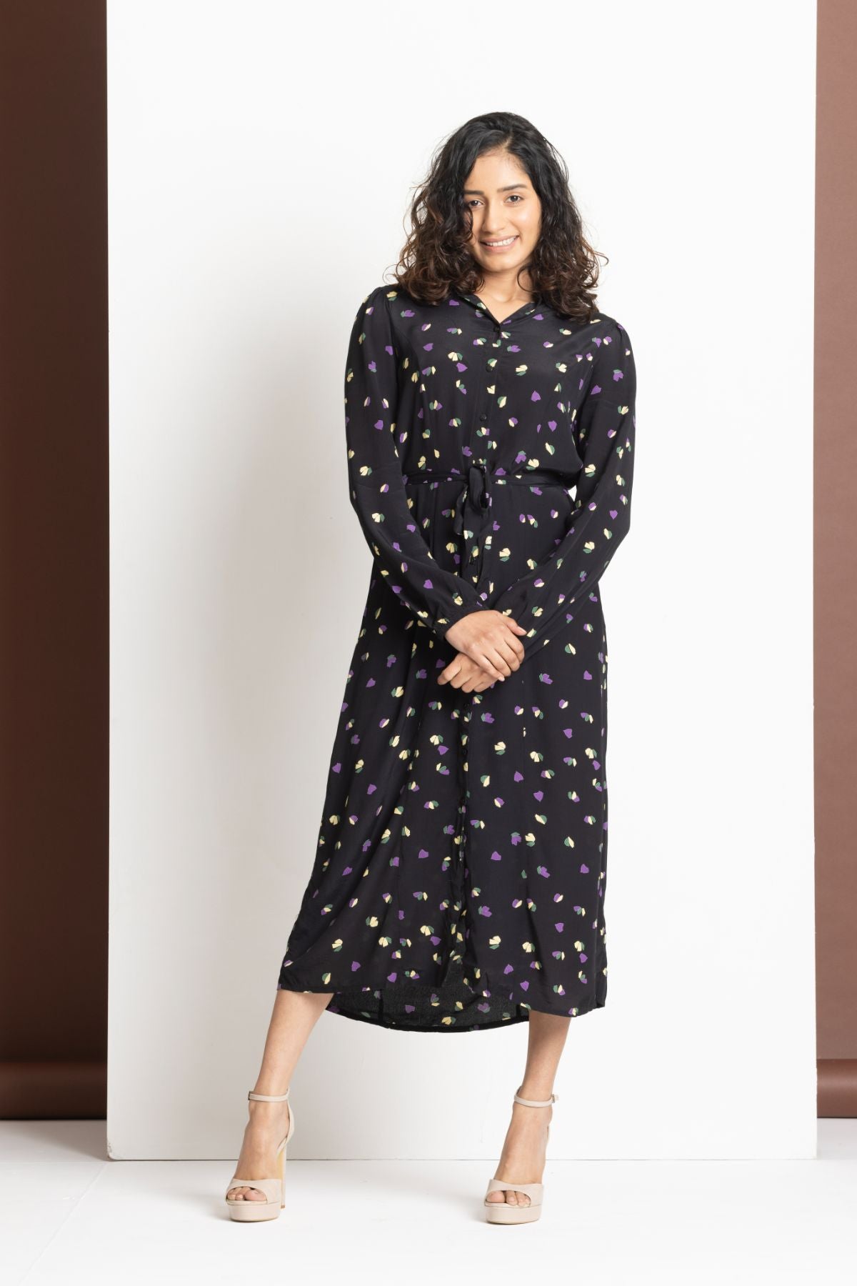 Print Shirt Dress