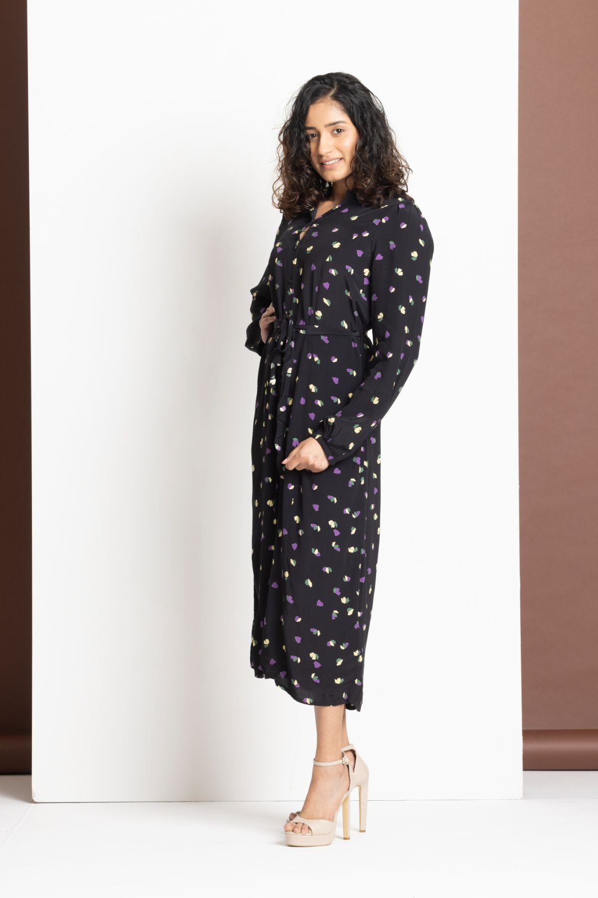 Print Shirt Dress