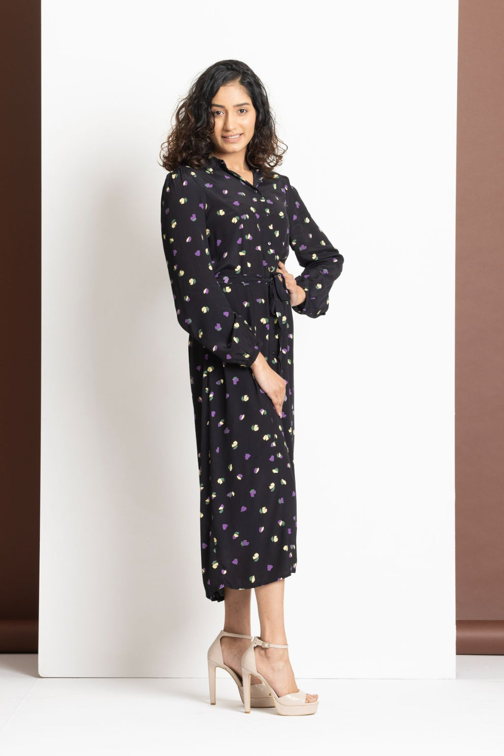 Print Shirt Dress