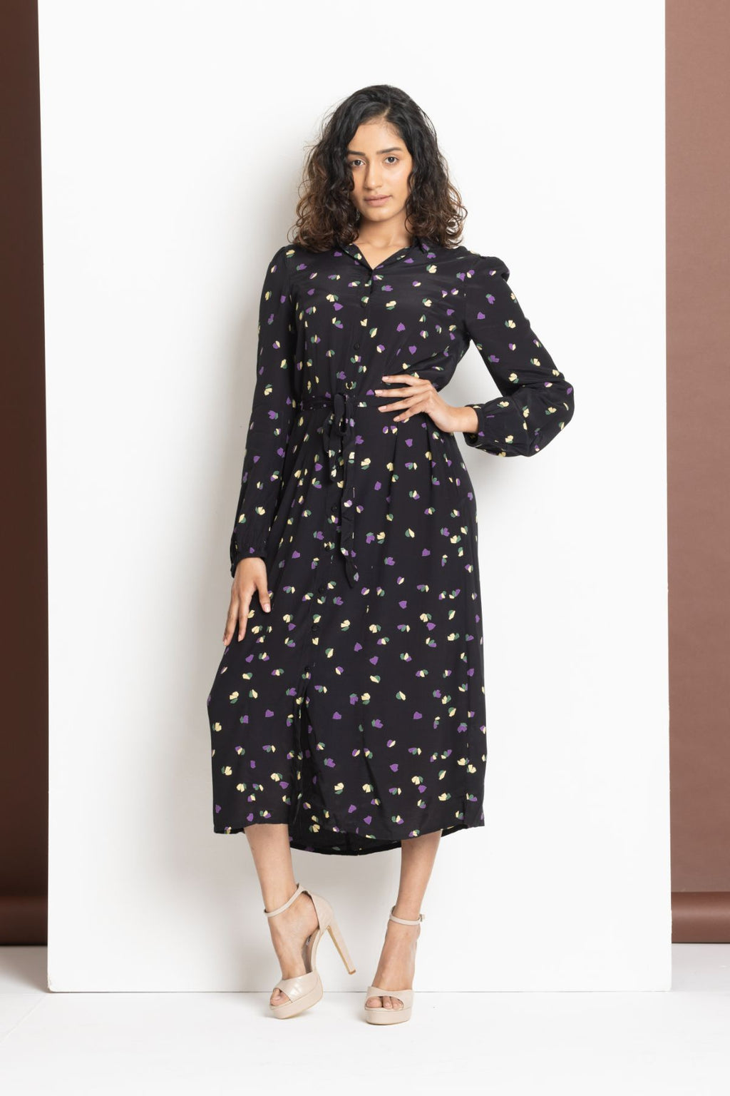 Print Shirt Dress
