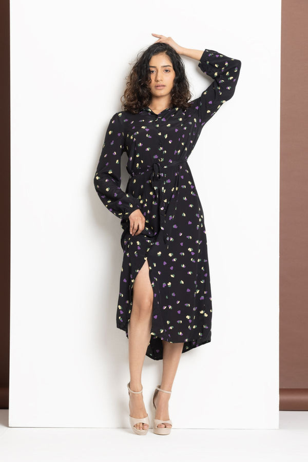 Print Shirt Dress