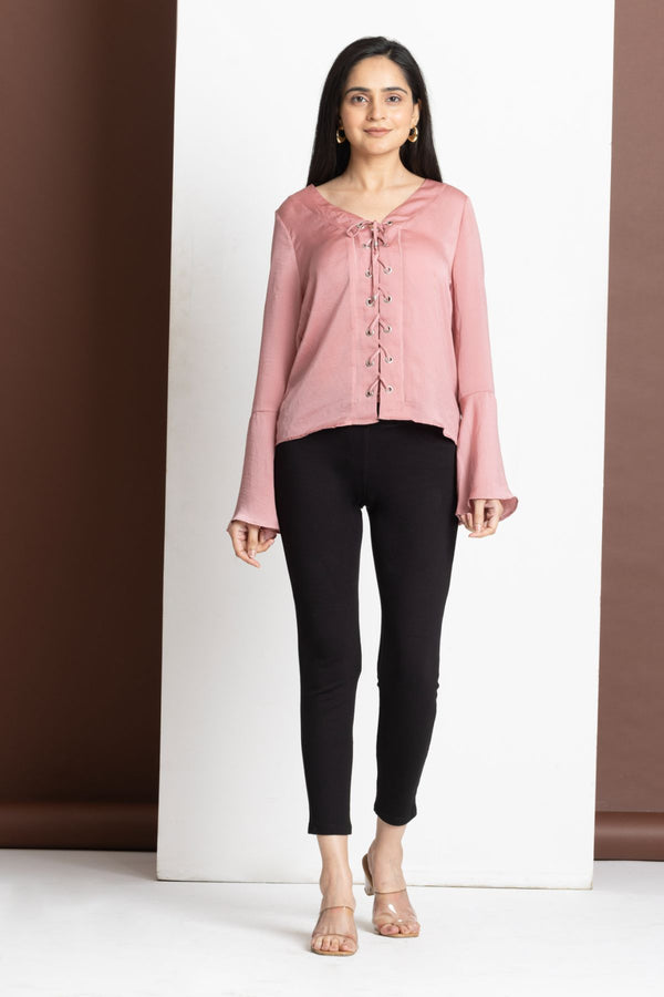 Blush Knot Top