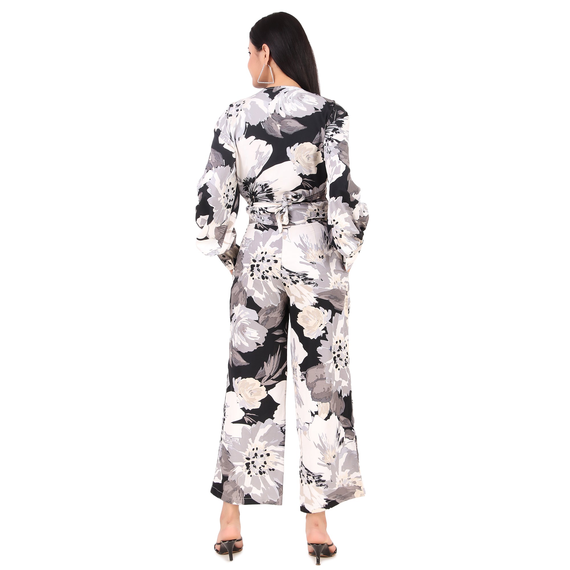 Monochrome Floral Co-Ord Set